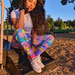 colorful 80's leggings VINTAGE